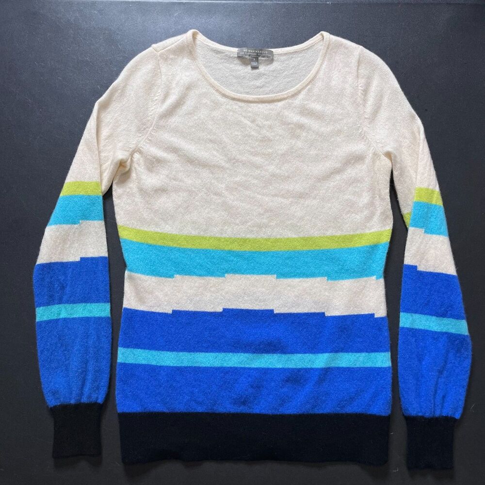 Neiman Marcus Womens Cashmere Collection Crewneck Pullover Sweater Small
